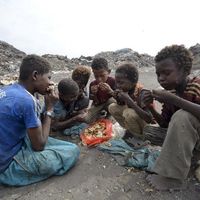 Enfants au Yémen