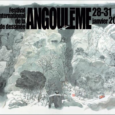 Affiche dessinée par Otomo pour le 43e Festival de la Bande Dessinée d'Angoulême