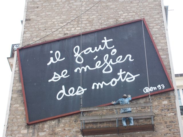 Il faut se mefier des mots