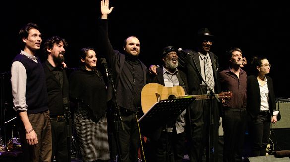 Raphaël Imbert et les musiciens du projet "Music Is My Home" / Martin Sarrazac