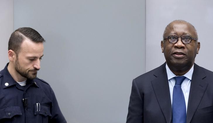 L'ex président Laurent Gbagbo à l'ouverture de son procès à la CPI.