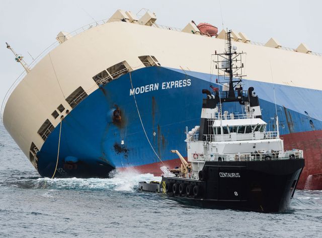 Le remorquage du Modern Express est un succès