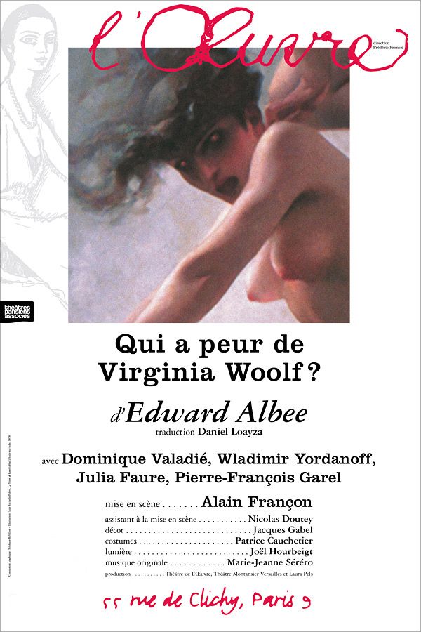 Qui a peur de Virginia Woolf au Théâtre de l'œuvre