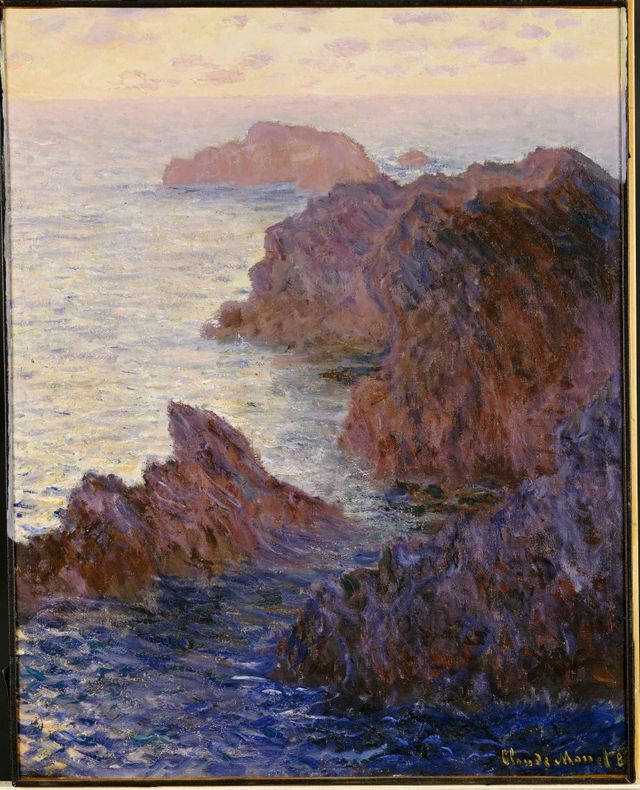 Rochers à Port - Goulphar par Claude Monet