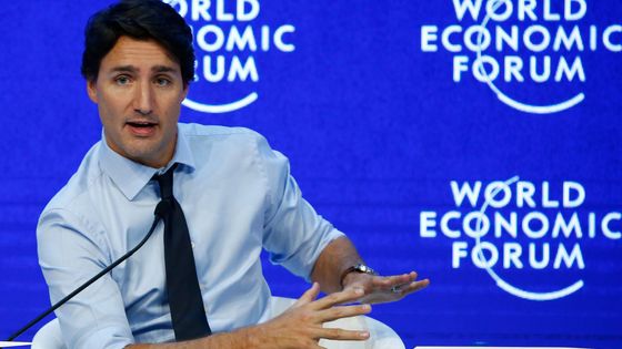 Le Premier ministre canadien Justin Trudeau le 22 janvier 2016 à Davos ©Reuters - Ruben Sprich / Reuters
