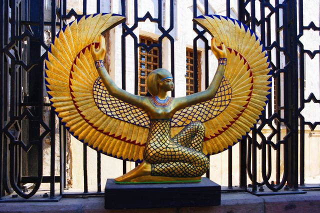 Statut d'Isis, Egypte.