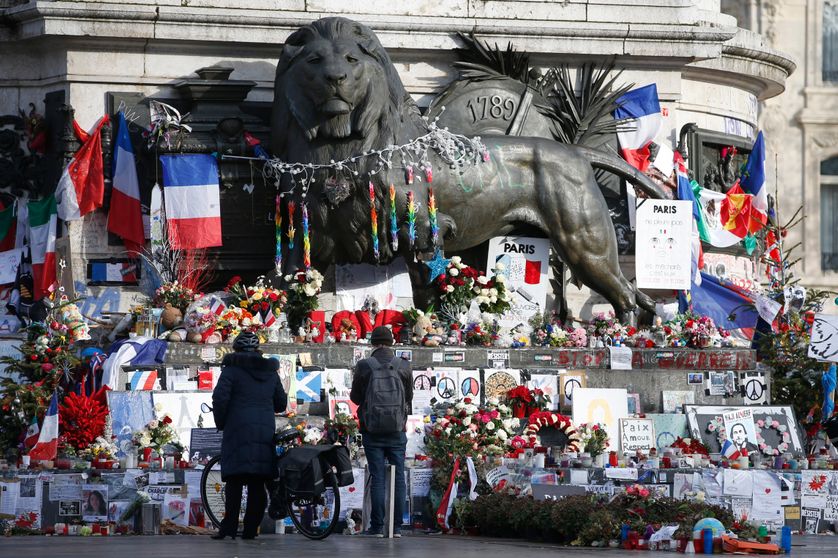 La place de la République, un an après les attentats