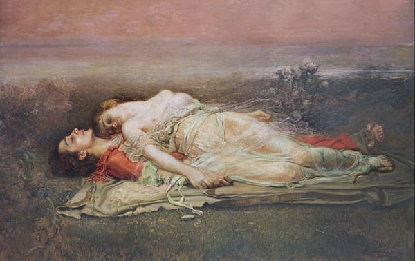 "Tristan et Iseult (La mort)" de Rogelio de Egusquiza