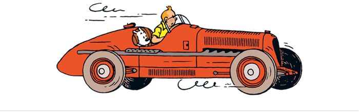 Tintin...en voiture