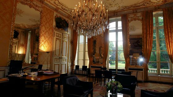 Le salon jaune à l'intérieur de Matignon ©Maxppp - Aurélie Audureau