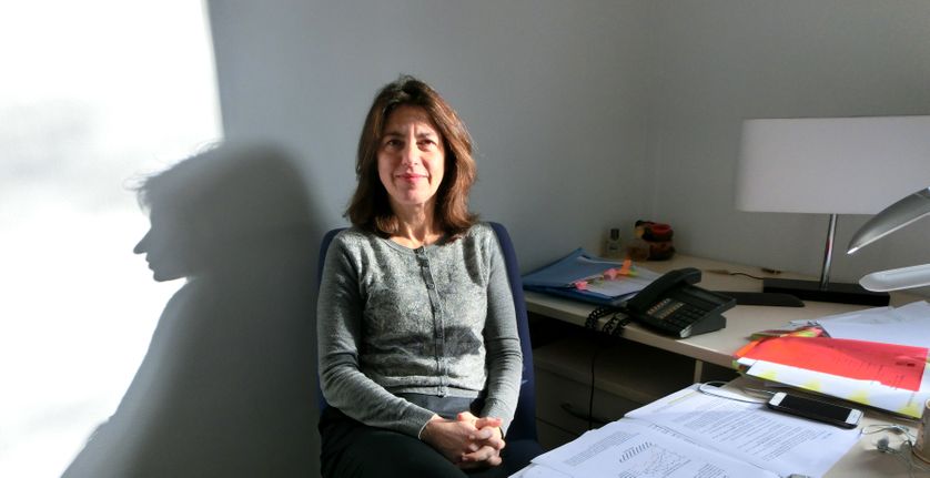 Claudia Senik, en janvier 2016 dans son bureau à Paris