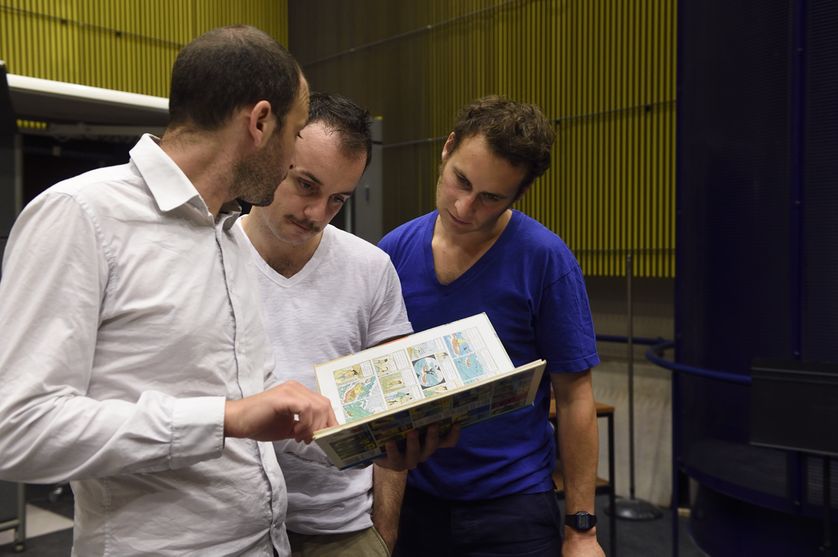 De gauche à droite Benjamin Abitan, Jérémy Lopez, Noam Morgensztern