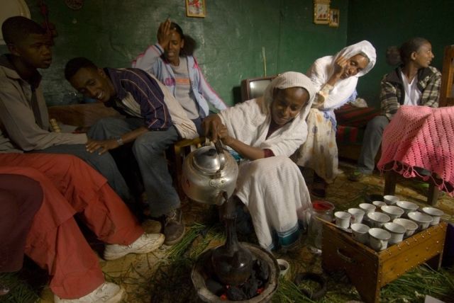 Cérémonie du café à Addis Abeba