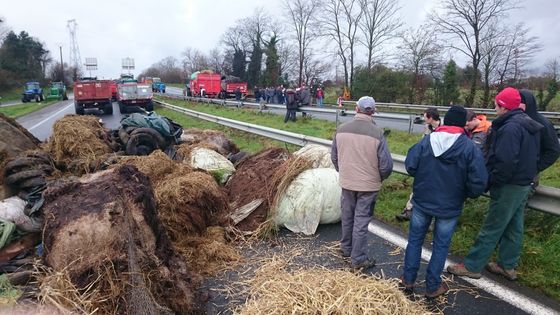 Arnaud Morvan ©Maxppp - GUINGAMP - Crise agricole