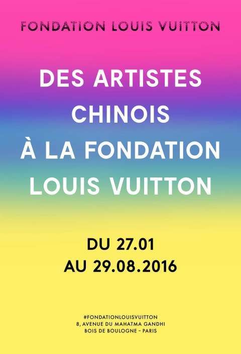 Affiche exposition Chine à la Fondation Louis Vuitton
