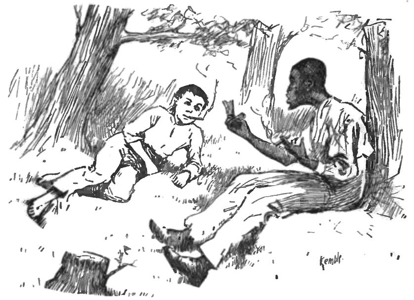 Illustration de l'édition originale des "Aventures de Huckleberry Finn"