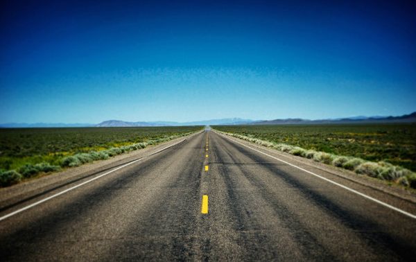 Une route de l'Ouest américain