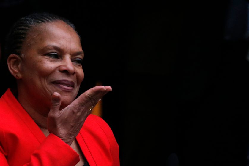Christiane TAUBIRA au moment de son départ du ministère de la Jutice