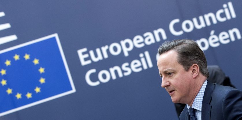 David Cameron, au Conseil européen de Bruxelles, le 18 février 2016