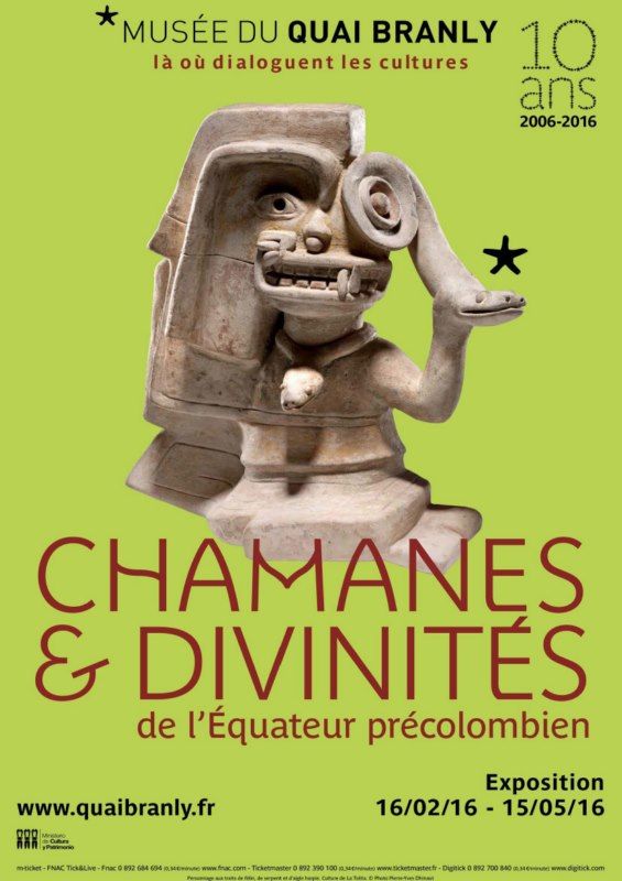 Exposition « Chamanes et divinités de l’Equateur précolombien » au musée du Quai