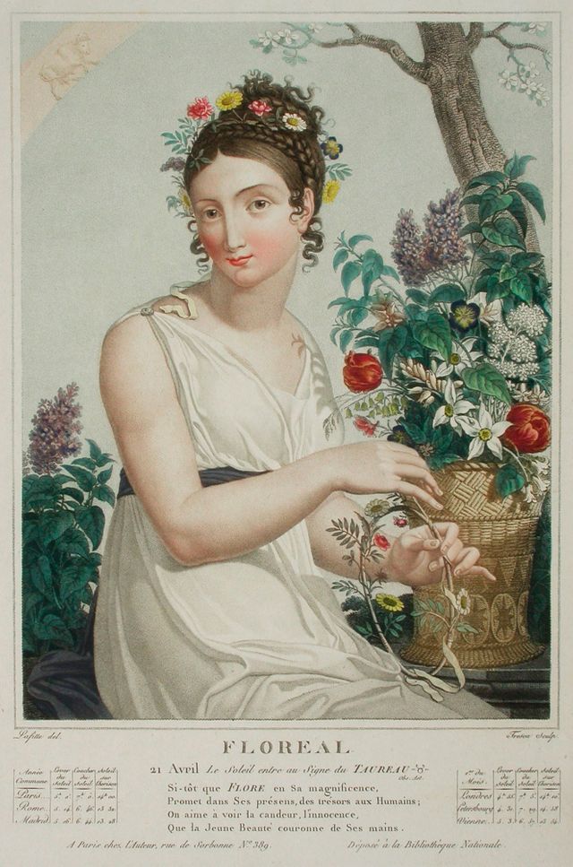 Allégorie de Floréal - par Louis Lafitte - vers 1794