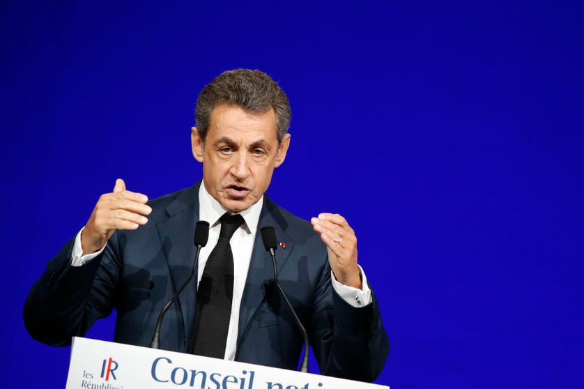 Nicolas SARKOZY à la tribune du Conseil National LR