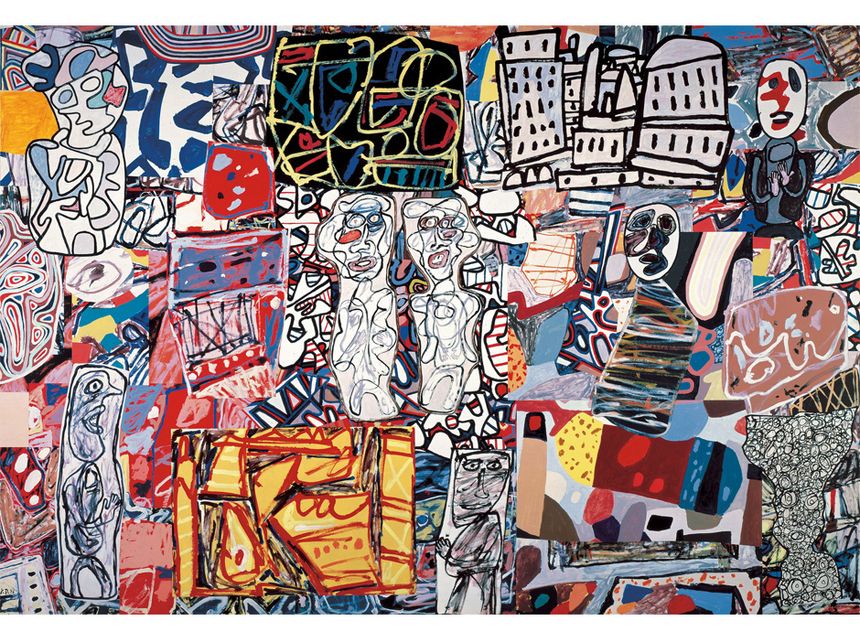 Mêle moments, 1976, Acryle sur papier entoilé