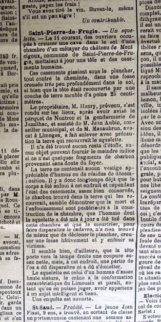 La Croix du Périgord du 21 décembre 1913