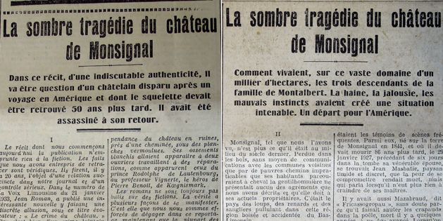 Le Courrier du Centre des 23 et 24 avril 1933