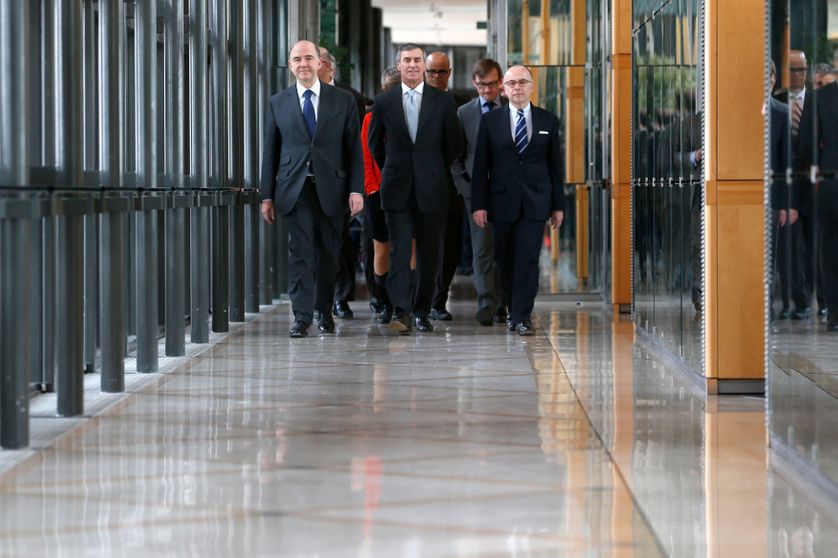 Jerome Cahuzac, dans Bercy le jour de sa démission en mars 2013