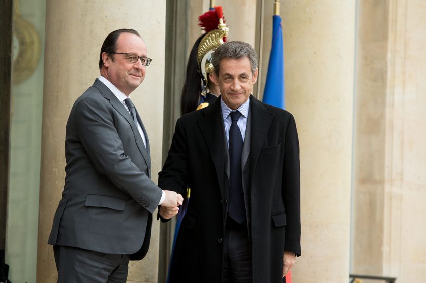 Francois Hollande recoit les groupes parlementaires a l Elysee
