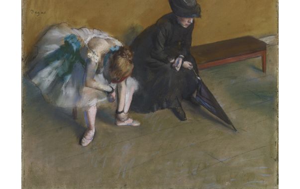 L'attente d'Edgar Degas vers 1882