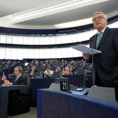 Le président de la Commission Jean-Claude Juncker au Parlement Européen