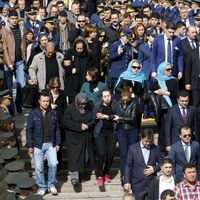 Cérémonie funéraire après l'attentat d'Ankara