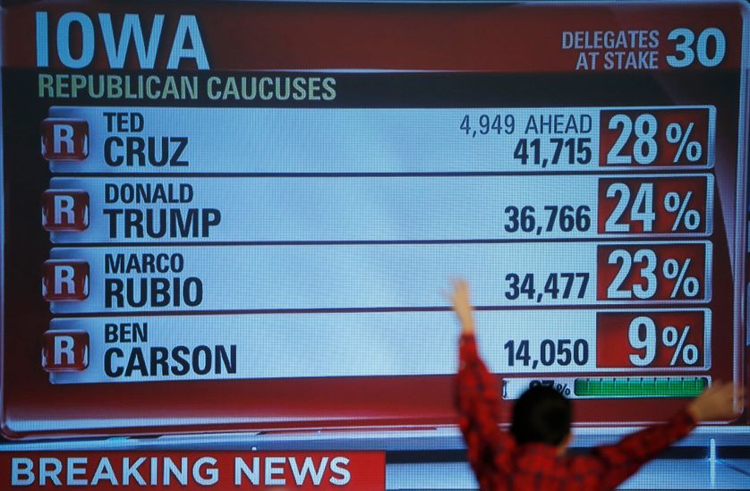 Les résultats du vote républicain, sur CNN