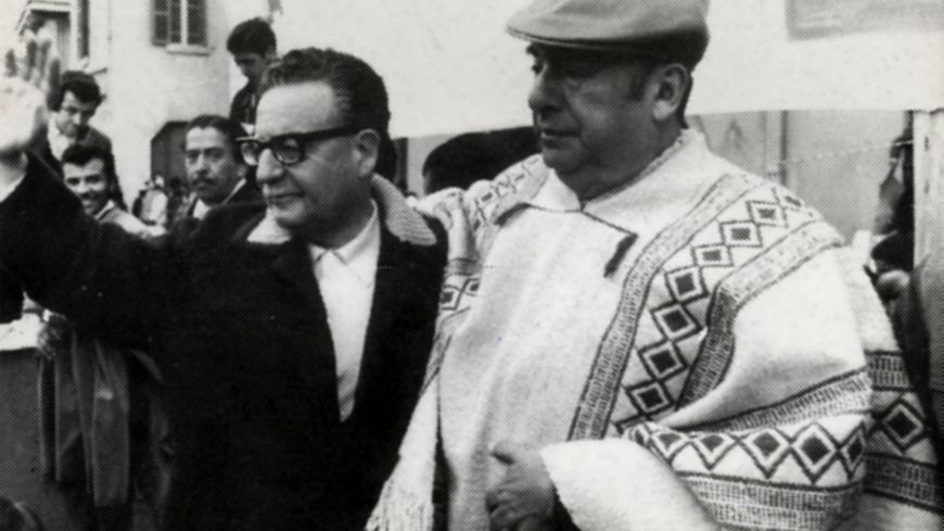 Salvador Allende et Pablo Neruda