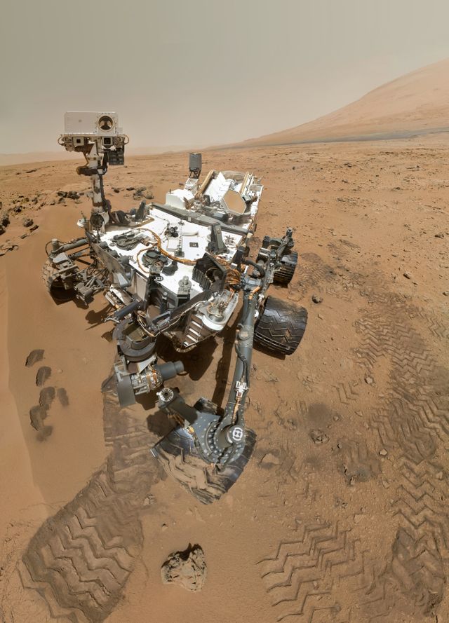 Le Rover Curiosity sur la planète Mars