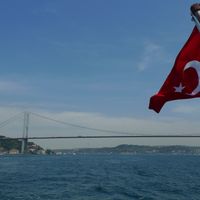 Bateau traversant le Bosphore