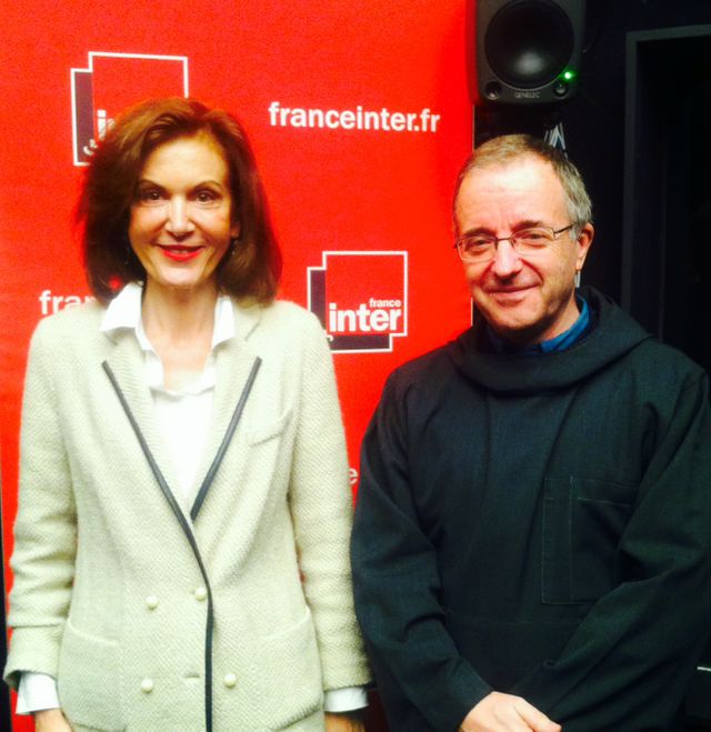 Anne Fontaine et le Père Jean-Pierre Longeat