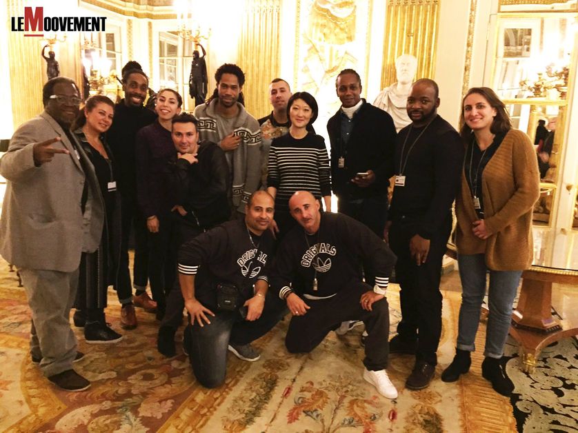 Le collectif de défense des danses hip hop avec Fleur Pellerin le 6 janvier 2016