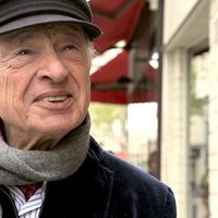 Edgar Morin sur le tournage de "Edgar Morin, Chronique d'un regard"