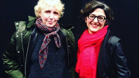 Claire Denis et Sepideh Farsi dans Ping Pong ©Radio France - Martin Quenehen