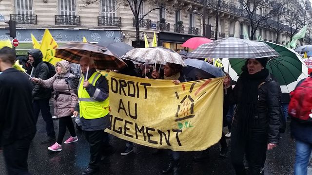 Manifestation du 30 janvier 2016 contre l'état d'urgence. Au départ, place de la République