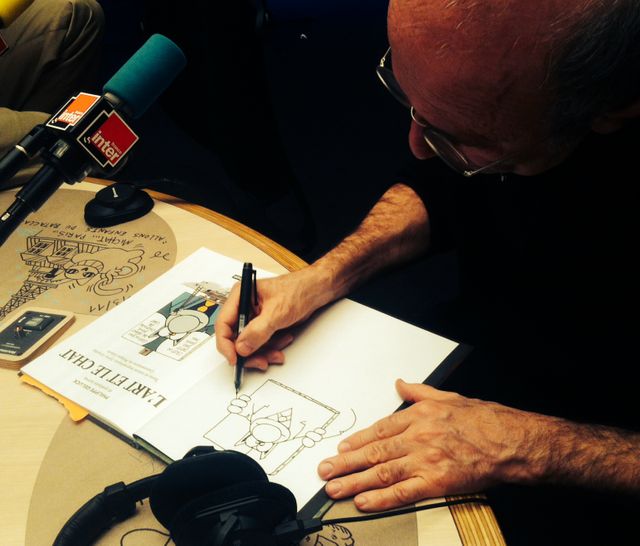 Philippe Geluck et Le Chat