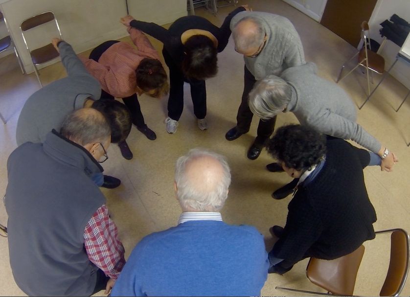 Lors de l'atelier danse