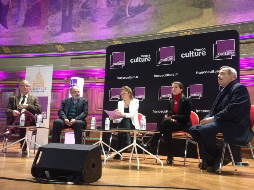 de gauche à droite: B.Parmentier, S.Hercberg, A. Luneau, C. Julia, P. Légasse