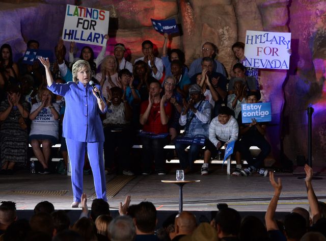 Hillary Clinton en meeting dans le Nevada