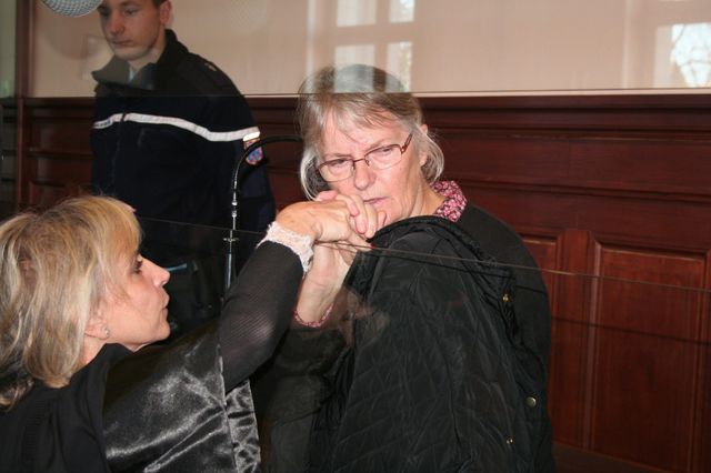 Jacqueline Sauvage lors des audiences à Blois