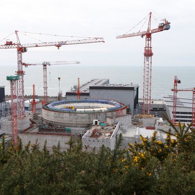 Site de construction du réacteur nucléaire de 3ème génération à Flamanville