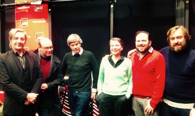 Renaud Monfourny, Christophe Conte, Jean-Marie Durand, Jade Lindgaard, Jean-Marc Lalanne et Pierre Siankowski